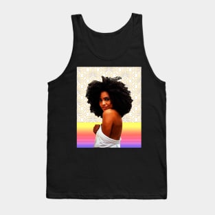 Brunette Woman Tank Top